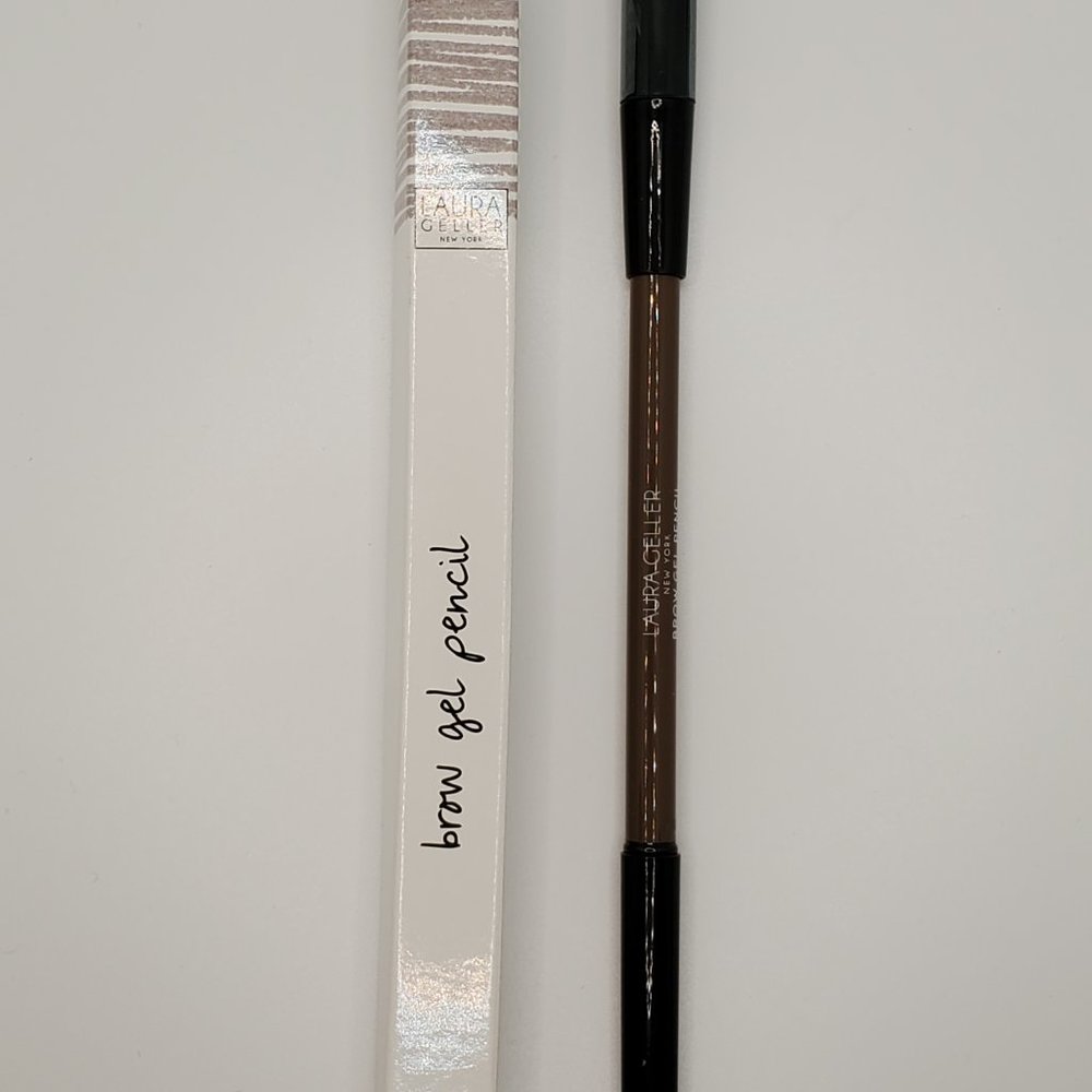 🌈 Laura Geller Brow Gel Pencil + Built in Sharpener Brush in Charcoal BNIB - Picture 3 of 16